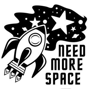 Need more Space decal
